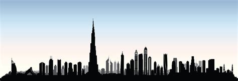 City Dubai skyline. UAE cityscape United Arab Emirates urban view ...