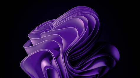 Windows 11 AMOLED Purple abstract 4K Wallpaper