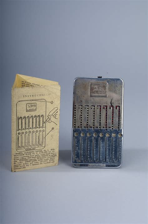 Leaflet, Tasco Arithmometer Instructions | Smithsonian Institution