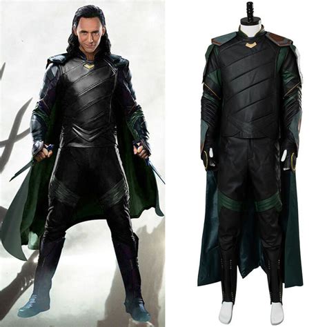 Thor 3 The Avengers Ragnarok Loki Tom Sakaar Outfit Halloween Cosplay ...