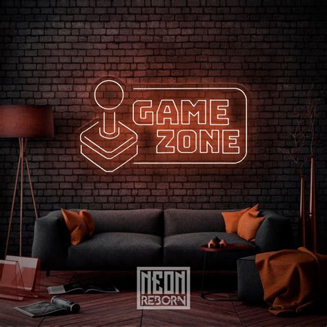 Game Zone Led Neon Sign Wall Decor Gaming Neon Signs Led | Etsy