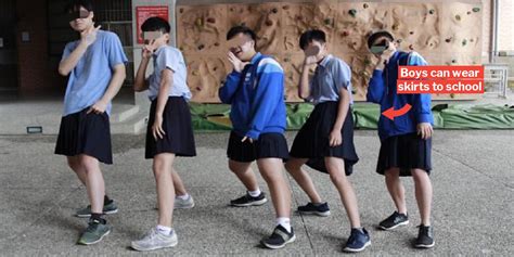 Taiwanese Boys Can Wear Skirts In This School, But S'pore Schools ...