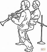 Clarinet Band coloring Page  Free Printable Coloring Pages sketch template