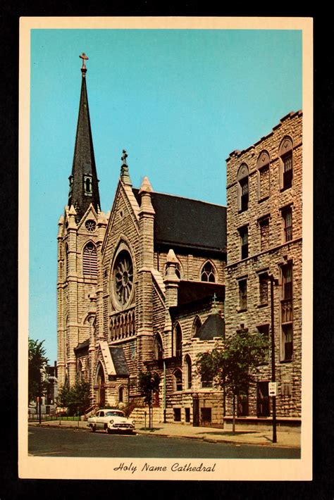 Chicago - Holy Name Cathedral (Catholic) - North State and Superior Streets. Seat of the Roman ...