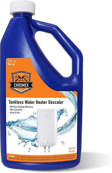 Chromex Tankless Water Heater Descaling Solution | Non-Corrosive Descaler Restores Heating ...