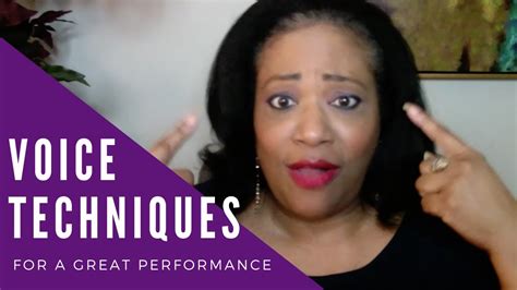 Voice Techniques for a Great Vocal Performance - YouTube