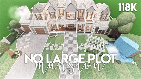 No Large Plot Mansion | Bloxburg Build - YouTube