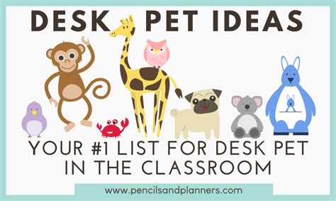 Desk Pet Ideas: Your #1 List for Desk Pets in the Classroom - Pencils & Planners