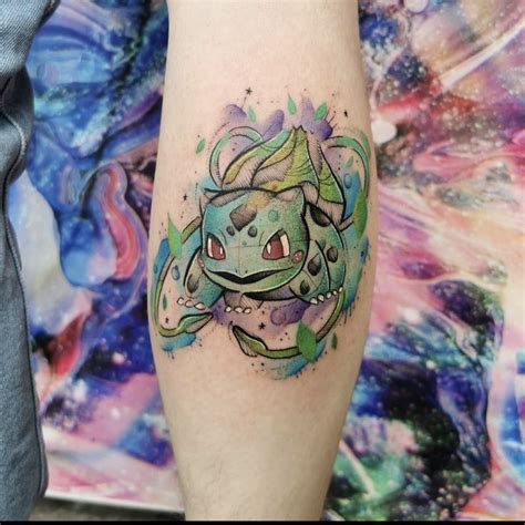 Bulbasaur Tattoo | Pokemon tattoo, Sleeve tattoos, Geek tattoo