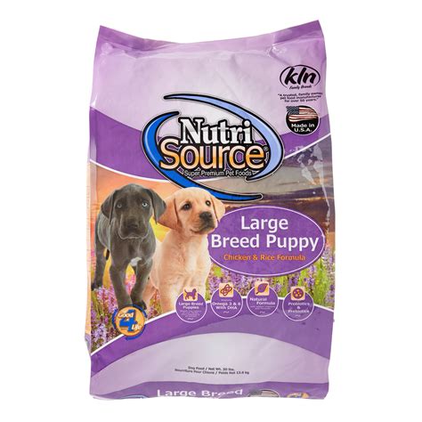 NutriSource Large Breed Puppy Dry Dog Food, 30 lb - Walmart.com