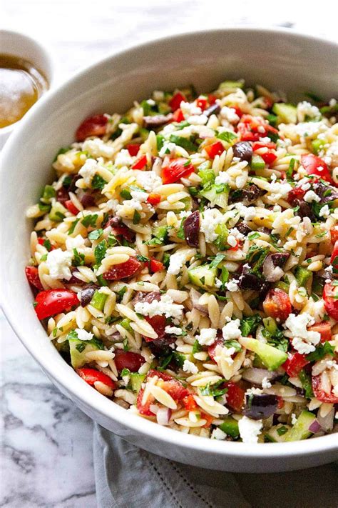 Greek Orzo Salad | Foodtasia