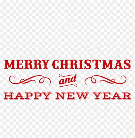 Merry Christmas Transparent Clip Art Image - Merry Christmas And Happy New Year PNG Transparent ...