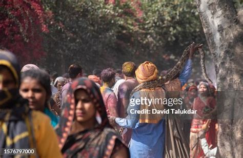 Holi Festival In Vrindavan High-Res Stock Photo - Getty Images