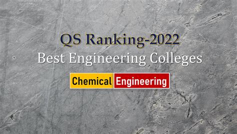 10 Best Institutes in Chemical Engineering - 2022