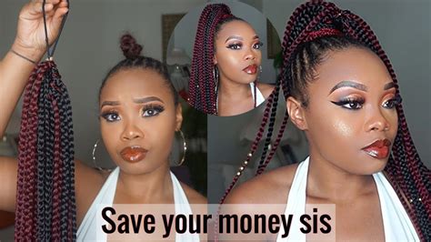 DIY: EASY Crochet Ponytail with BRAIDS - Charniq G - YouTube