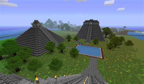 3 mayan temples Minecraft Project