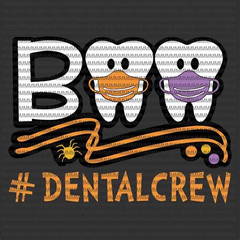 Boo Dentalcrew svg, Boo Dentalcrew vector, Dentist Halloween svg, funny Halloween svg, funny ...