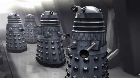 Four black robots illustration, Doctor Who, The Doctor, Daleks HD ...