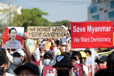 Smaller protests in Myanmar as junta deploys more troops, armored ...