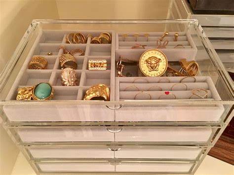 organized jewelry drawers | Jewelry organizer drawer, Jewelry drawer, Jewelry organizer diy wall