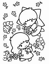 Lala Con Kiki Coloring Pages  Little Twin Stars sketch template