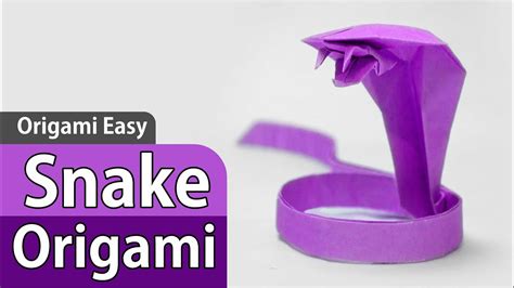 How To Origami Easy Snake - YouTube