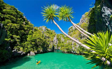 Philippines Pacific Ocean Palawan The Most Beautiful Island Of The World Tropical Wallpaper Hd ...