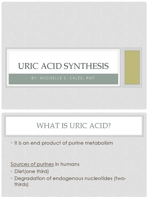 Uric Acid Synthesis | Nucleotides | Biochemistry