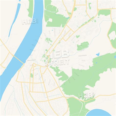 Tobolsk, Russia Vector Map - Classic Colors | HEBSTREITS Sketches | Map vector, Map, Vector