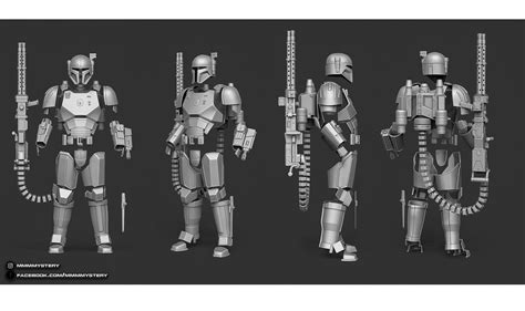 Paz Vizsla Heavy Infantry 3D printed Suit of Armor Mandalorian | Etsy