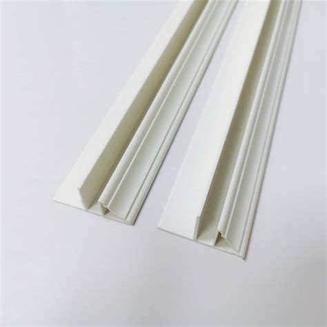 White PVC Cladding Corner Trim Plastic PVC Panel Moulding - PVC Corner Decoration and PVC Clips