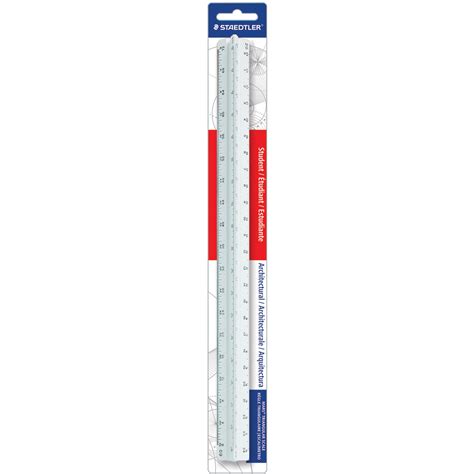 Staedtler Architectural Triangular Scale - 12" Length 1" Width - 3/32 ...