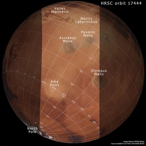 ESA - Location map of the Tharsis region on Mars