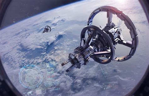 Sci Fi Space Station Concept Art