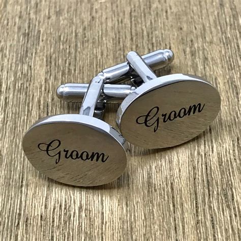 Groomsmen Cufflinks Groomsmen Gifts Engraved Cuff Links | Etsy