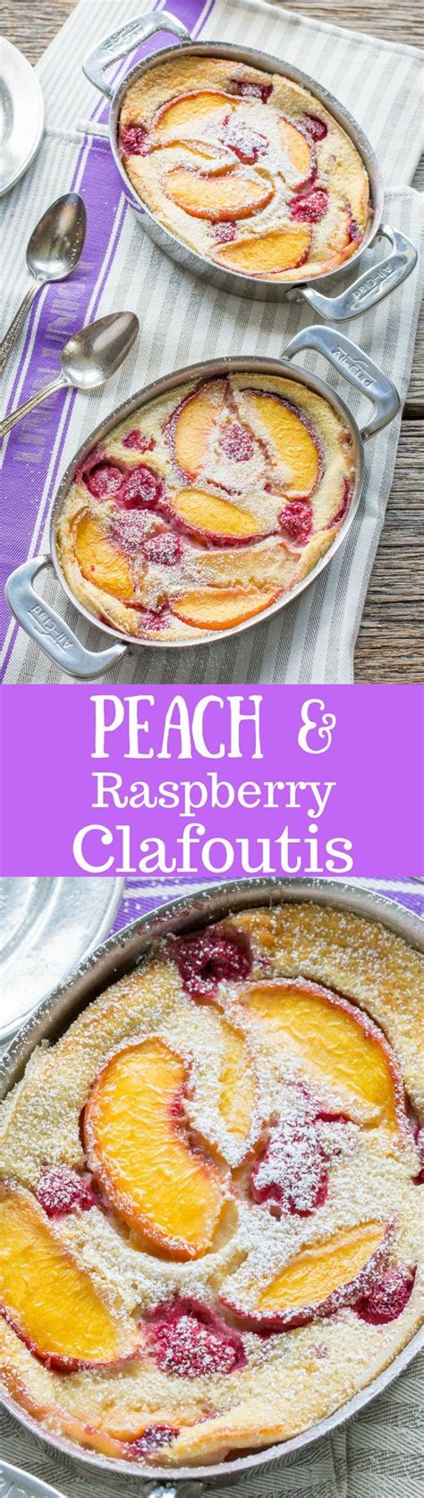 Fresh Peach & Raspberry Clafoutis | Recipe | Traditional french desserts, French desserts ...