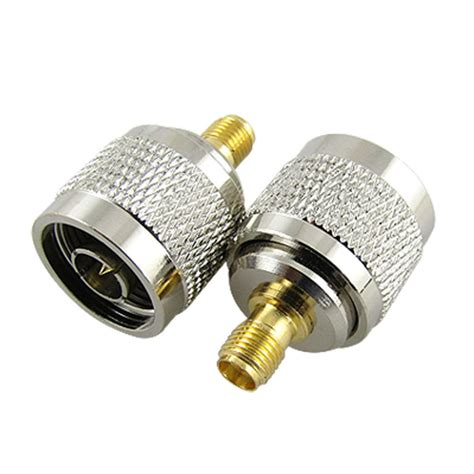 Unique Bargains RF Coaxial N Type Male to SMA Female Connector Adapter 2pcs - Walmart.com ...