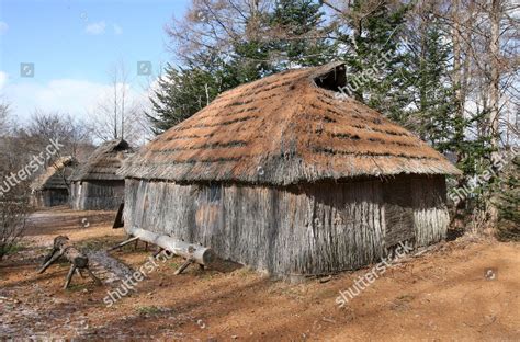 Ainu Traditional Cise Thatched Houses Nibutani Editorial Stock Photo ...