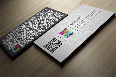 QR Code Business Card ~ Business Card Templates on Creative Market