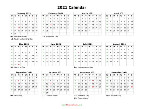 Free Editable Weekly 2021 Calendar / 2021 Editable Yearly Calendar Templates In MS Word, Excel ...