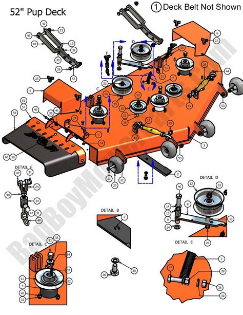 Bad Boy Parts Lookup 2007 Pup 52" Deck