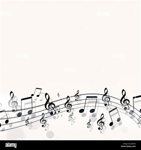 abstract bright background with simple music notes Stock Photo - Alamy