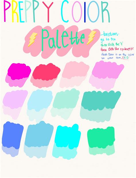 Preppy Color Palette 💗👙 - Notability Gallery