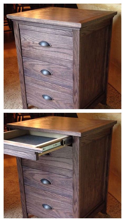 Night Stand With Locking Secret Hidden Drawer | Hidden compartments ...