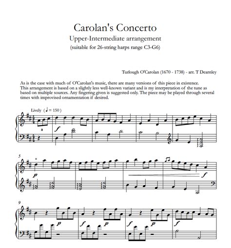 Carolan’s Concerto – Harp Column Music