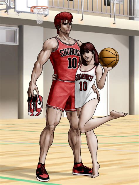 SLAM DUNK Sakuragi Hanamichi Haruko Akagi by BoazHuang on DeviantArt