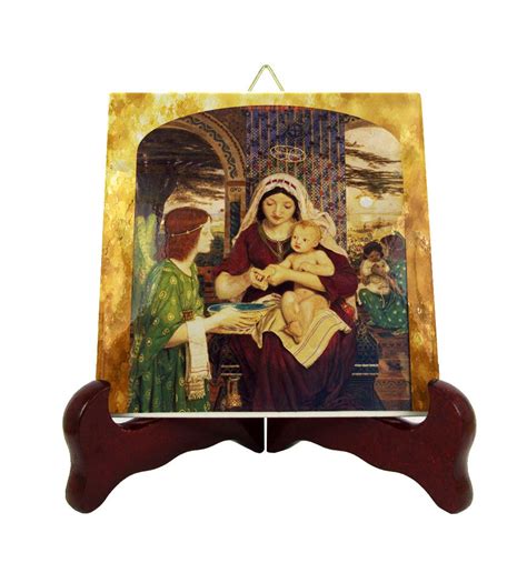 Christian Catholic Art Our Lady of Good Children Religious Icon on Tile Blessed Virgin Mary ...