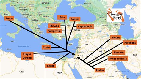 Map Of Pentecost Visitors