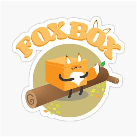 "Fox Box (Transparent Background)" Sticker for Sale by crumblestudio ...