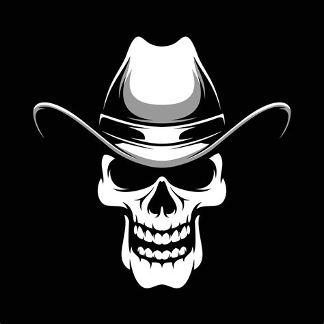 Skull Cowboy Mascot Design Vector 21511438 Vector Art at Vecteezy